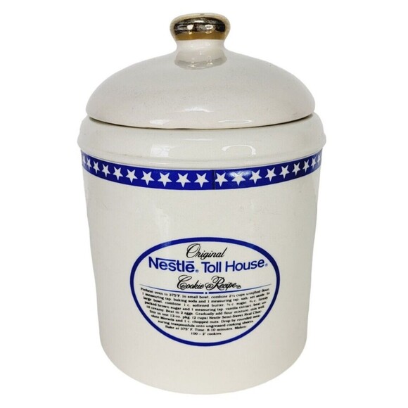 Nestle Original Toll House Cookies Full Original Recipe Ceramic Eagle Cookie Jar - Picture 4 of 13
